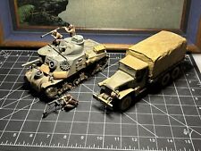 Tamiya 1:35 Built, Painted US Army GMC 2.5 Ton Truck+M3 Grant  With Weapons Team for sale  Shipping to South Africa