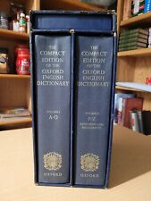 Usado, The Compact Edition of the Oxford English Dictionary : Vols I & 2 1972 2ª impressão comprar usado  Enviando para Brazil