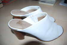 ladies white leather mules for sale  PAIGNTON