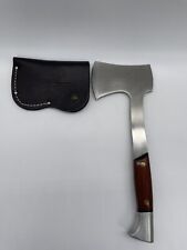 Rare Western USA W10 M Stamped Hatchet Hand Axe & Sheath Beautiful Rosewood for sale  Shipping to South Africa