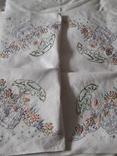 crinoline lady embroidered tablecloth for sale  ABERTILLERY