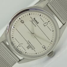 Usado, OLD HMT JANATA RELÓGIO MECÂNICO MASCULINO INDIANO DE CORDA MOSTRADOR BRANCO 007-a412639-3 comprar usado  Enviando para Brazil