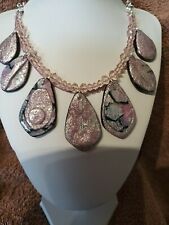 Lovely necklace pink for sale  PETERBOROUGH