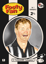 Cartão de impressão curta Des Tudenham Collingwood Footy Fan VFL AFL Acheron Mint SP comprar usado  Enviando para Brazil