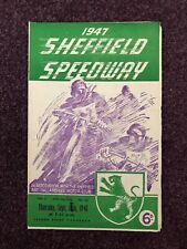 Speedway programme sheffield for sale  POOLE