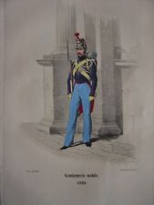 Gravure costume gendarmerie d'occasion  Brumath