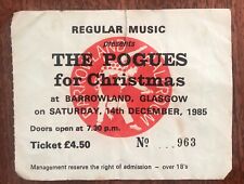 Pogues 1985 concert for sale  LONDON