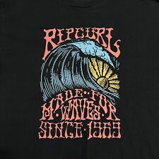 Camisa de surf Rip Curl para hombre XL negra hecha para olas desde 1969 Y2K surf patín segunda mano  Embacar hacia Argentina