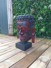 Buddha teak face d'occasion  Expédié en Belgium