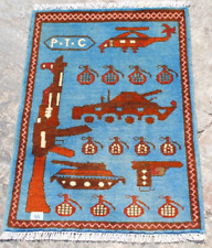 78cm x 57cm WAR AK 47 baloch, thaimani, chobi, kazak, afghan  rugs, for sale  Shipping to South Africa