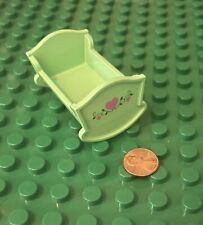 Lego Duplo - Cuna verde como nueva con estampado de flores muebles para bebé S1 segunda mano  Embacar hacia Mexico