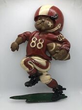 Used, Vintage 1976 HOMCO Cast Metal Maroon Team Football Player Hanging Wall Plaque US for sale  Shipping to South Africa