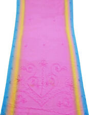 Usado, Vestido textil floral rosa sari indio añada Georgette Sari DIY SI22814 comprar usado  Enviando para Brazil