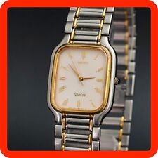 Bateria nova! Relógio masculino Seiko Dolce 8N41-5060 vintage prata dourada quadrado Japão comprar usado  Enviando para Brazil