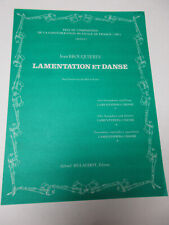 Partituras de saxofone e piano Billaudot Jean Brouquieres Lamentation Et Danse comprar usado  Enviando para Brazil