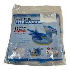 Anillo de colección azul pteranodon inflable flotante piscina de dinosaurios 32"" regalo de fiesta, usado segunda mano  Embacar hacia Argentina