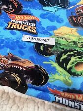 Posh peanut hotwheels monster truck patoo luxe swaddle double bamboo blanket for sale  Shipping to South Africa