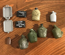 GI Joe Ultimate Soldier Accessories Canteens Mess Kit MRE Pork Chow Mein Lot 10, used for sale  Shipping to South Africa