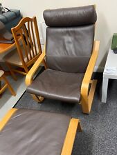 Brown leather chairs for sale  DAVENTRY
