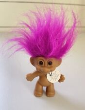 Figura de muñeca troll de buena suerte Russ de colección cabello púrpura 2988 etiquetas originales segunda mano  Embacar hacia Argentina
