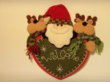 santa welcome sign wood for sale  Kitts Hill