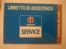 Talbot service libretto usato  Torriglia