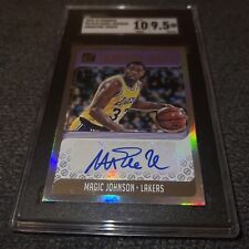 2018-19 Donruss Optic Magic Johnson Holo Prizm autógrafo automático #SG-MJS SGC 10/9,5, usado segunda mano  Embacar hacia Argentina