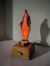 Rara Vintage Virgen María Luz Joya y Caja de Música Icono Religioso segunda mano  Embacar hacia Argentina