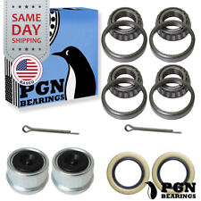 Used, 1'' Axles Trailer Wheel Hub Bearings Kit L44643/10, Seal + Pin + Dust Cover for sale  Shipping to South Africa