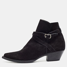 Saint Laurent Black Suede Ankle Boots Size 43.5 for sale  Shipping to South Africa