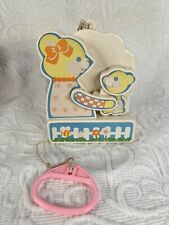 Vtg Tomy Crib Toy Musical Animated Mama and Baby Kissing Bears 1982 *Works for sale  Shipping to South Africa