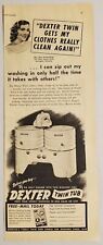 Used, 1949 Print Ad Dexter Twin Tub Wringer Clothes Washer Fairfield,Iowa for sale  Shipping to South Africa