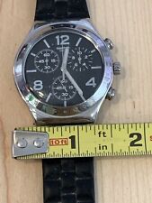 Relógio Swatch Irony aço inoxidável cronógrafo V8 quatro (4) joias nova bateria comprar usado  Enviando para Brazil