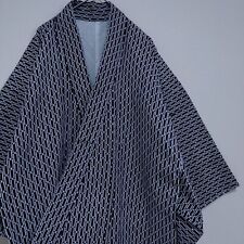 Kimono Yukata Japonés Algodón Geométrico Azul Marino Para Hombre segunda mano  Embacar hacia Mexico