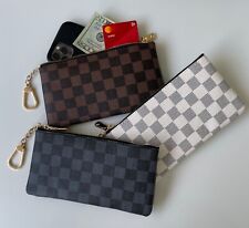 Plaid Mulheres Carteiras Longo PU Couro Carteira Clutch, usado comprar usado  Enviando para Brazil