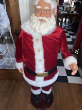 GEMMY Life Size 5ft Christmas Animated Singing Santa Claus w/Mic- READ for sale  Ridgway