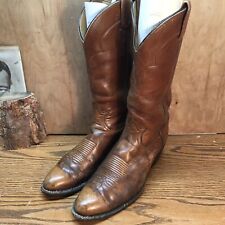 TONY LAMA Gold Label Mens Brown Leather Cowboy Western Boots Size 10.5 B #5084 for sale  Kennewick