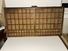 Vintage Wooden Printer Drawer / Letterpress Type Set Tray Shadow Box Hamilton for sale  Shipping to South Africa