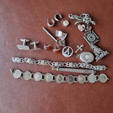 joyas y artículos de plata. 95 gramos, vintage, antiguo, utilizable, repuesto reparación segunda mano  Embacar hacia Argentina