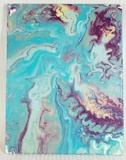Used, Original Acrylic Pour Painting 11" x 14" - Abstract Art - NEW for sale  Shipping to Canada