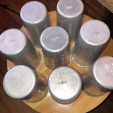 8 Vintage B.W. Copos de alumínio martelado Buenilum; copos de alumínio dos anos 50 comprar usado  Enviando para Brazil