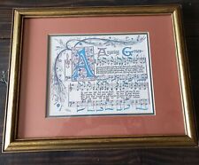  Amazing Grace Printed Song & Frame for sale  Shipping to South Africa