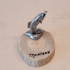 Montana Alce Rack Fatia com Truta Peixe Lembrança Bugiganga Miniatura Vintage comprar usado  Enviando para Brazil