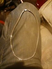 Colar masculino sólido prata esterlina 925 italiano 18,5 corda corrente corte diamante 5 mm comprar usado  Enviando para Brazil