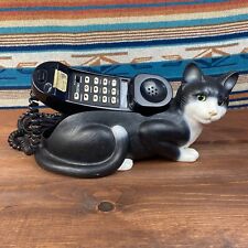 Telefone antigo para gato Telemania arte antiga decoração para casa com fio testado funcionando comprar usado  Enviando para Brazil