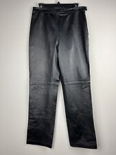 Calça Clio VTG Painel Couro Feminina Couro Preto Tamanho 12 Y2K Retro Motociclista Grunge comprar usado  Enviando para Brazil