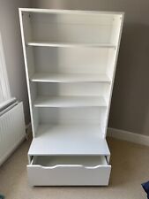Aspace White “Brighton Wide Shelves” Storage/Bookcase Unit with Drawer, used for sale  LONDON
