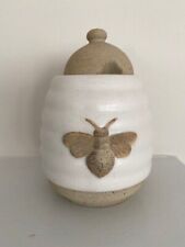 Used, dei Honey Bee Hive Ceramic Honey Pot Sugar Bowl and Lid with spoon slot for sale  Gordonville