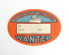 Canadian pacific wanted for sale  Baldwin