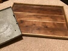 Wooden tray galvanised for sale  CIRENCESTER